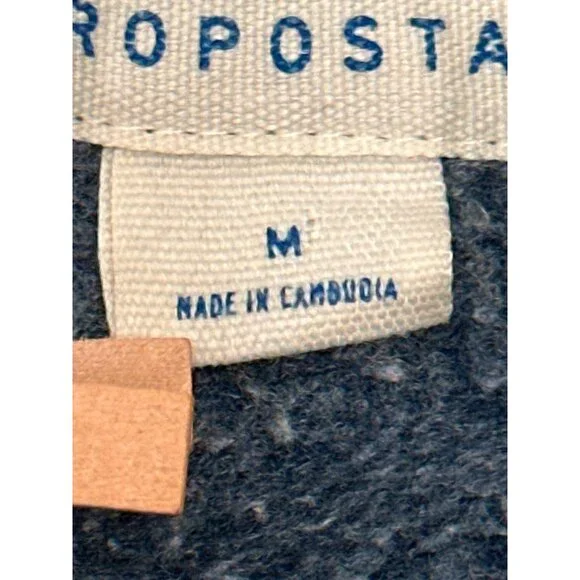 Aeropostale 87 Navy Blue Full  Zip Hoodie Drawstring Hood Front Pockets Medium - Picture 6 of 10